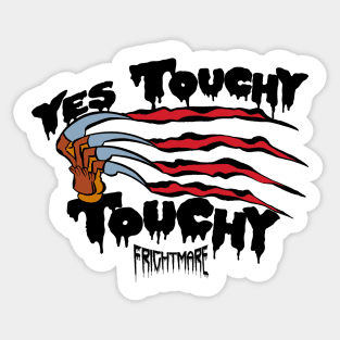 yes touchy Sticker